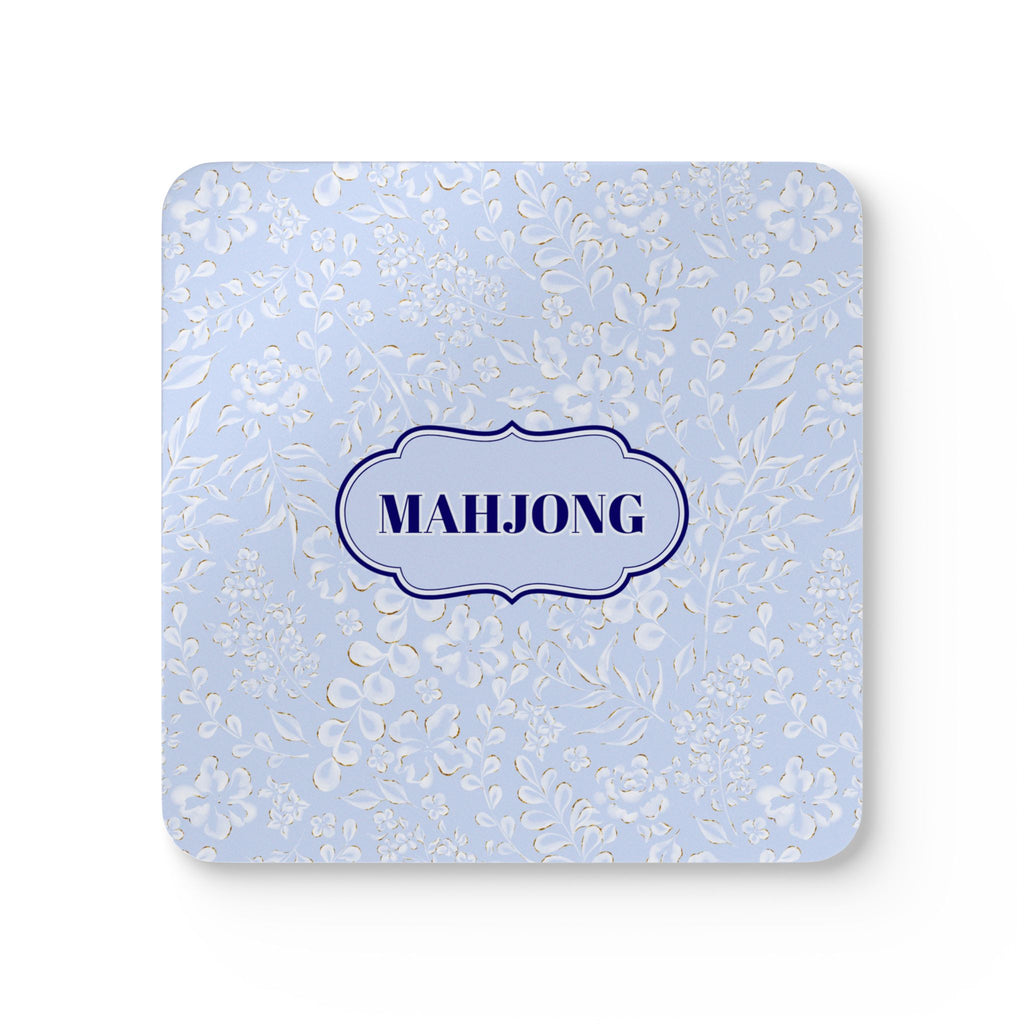 Mahjong Corkwood Coaster Set Carlina Floral