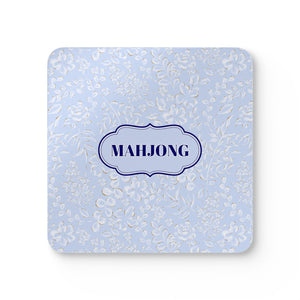Mahjong Corkwood Coaster Set Carlina Floral