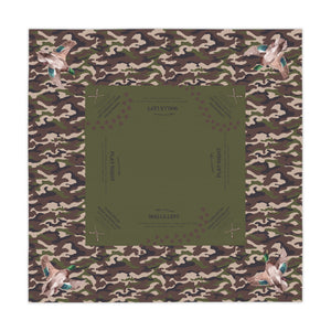 Duck Hunt Camo Mahjong Tablecloth, Camouflage, Game Night, Guys Away Girls Will Play, Gaming Table Cover, Beginner, 55 x 55