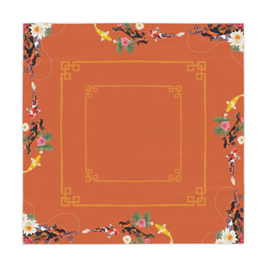 Orange Koi Mahjong Instructional Tablecloth