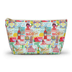 European Vacation Accessory Bag, Summer in Italy Jewelry Case, Pencil Holder, Traveler Zippered Makeup Bag, Travel Organizer Pouch,