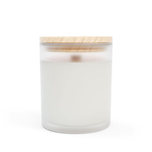Cupid Champagne Frosted Glass Candle, 11oz, Love Candle, Valentine's Day, Engagement, Bride to Be, Lovers