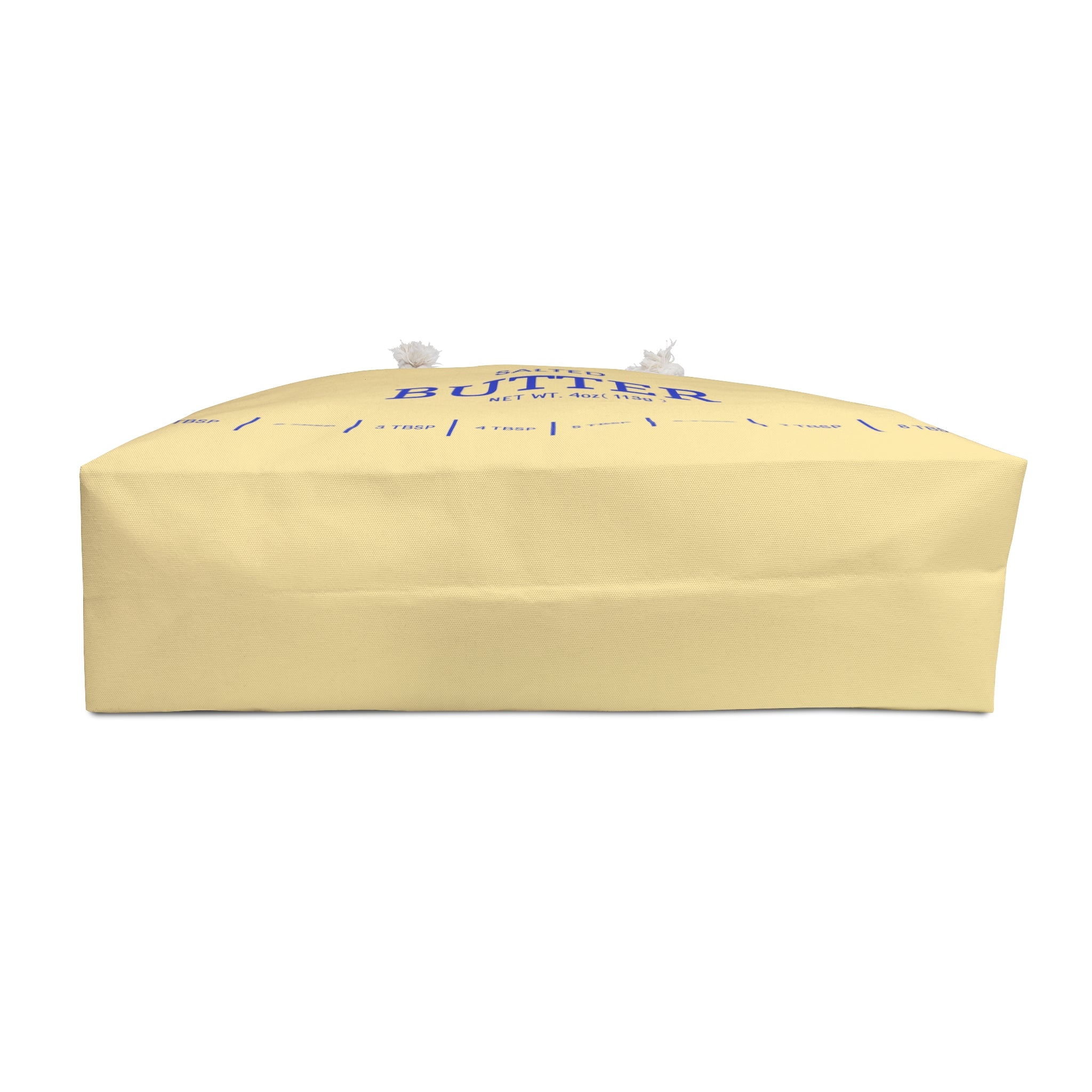 Stick of Butter Beach Bag, Yellow Funny Gift for Foodie Chief, Cooks, Hostess, Weekender, Grocery and Cooking Utensil Tote