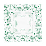 Get Lucky Mahjong Game Night Tablecloth, Hostess Gift,  Beginners Rules, Instructions, 55x55, Cocktails, Cowgirls, and Tiles Table Cover