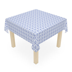 Blue Pagoda Tablecloth, Grandmillennial Table Cover, Hostess Gift