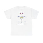 Red, White, and Blue Dirty Martini Social Club Tee, American Flag, Patriotic Apparel, Gift for Her or Him - Unisex Heavy Cotton T-shirt,