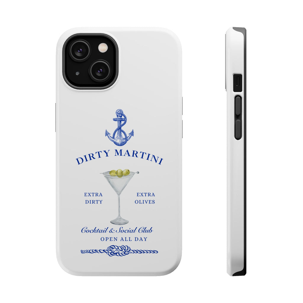 Extra Dirty Martini Social Club Magnetic Tough Cases - Girl Dinner iPhone Cover, Bach Gift, Bachelorette, Nautical Fisherman Aesthetic