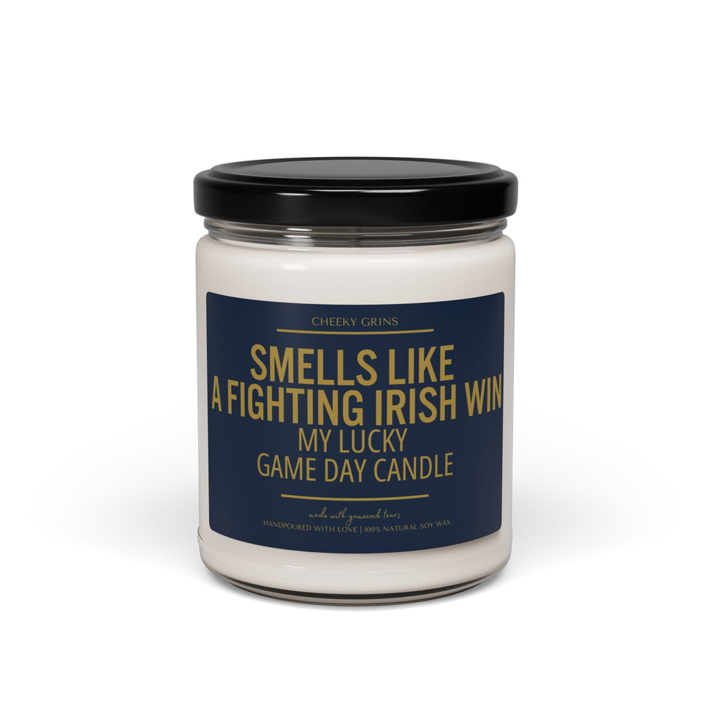 Smells Like a Fighting Irish Win, Soy Wax Candle, My Lucky Gameday Candle, Saturday Fall Football