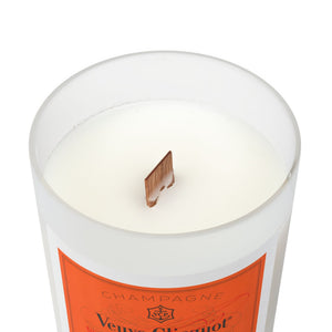 Veuve Clicquot Frosted Glass Candle, 11oz, Coconut Soy Blended Wax, Old Money, Sporty Rich