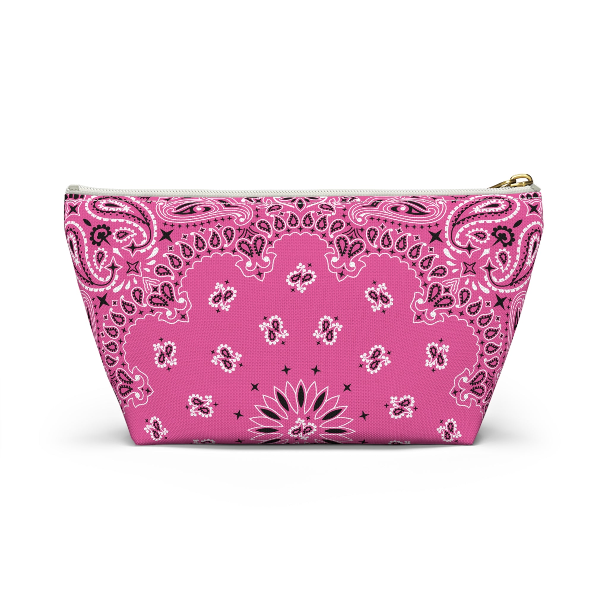 Fuchsia Pink Bandana Jewelry Pouch, Costal Cowgirl, Travel Organizer, Gift for Her, Cosmetic Makeup Accessory Case, Rodeo Western Classic