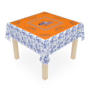 Blue Pagoda Tablecloth, Grandmillennial Table Cover, Hostess Gift, Charleston Rules, Beginner Instructions