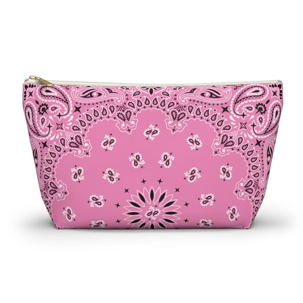 Pink Pony Club Bandana Jewelry Pouch, Costal Cowgirl, Travel Organizer, Gift for Her, Cosmetic Makeup Accessory Case, Rodeo Western Classic