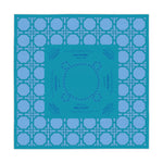 Teal Rattan Mahjong Tablecloth, Game Night Hostess Gift 55x55, Blue Palm Beach Vibe, Mahj, with instrucitons,Table Cover, Home Decor
