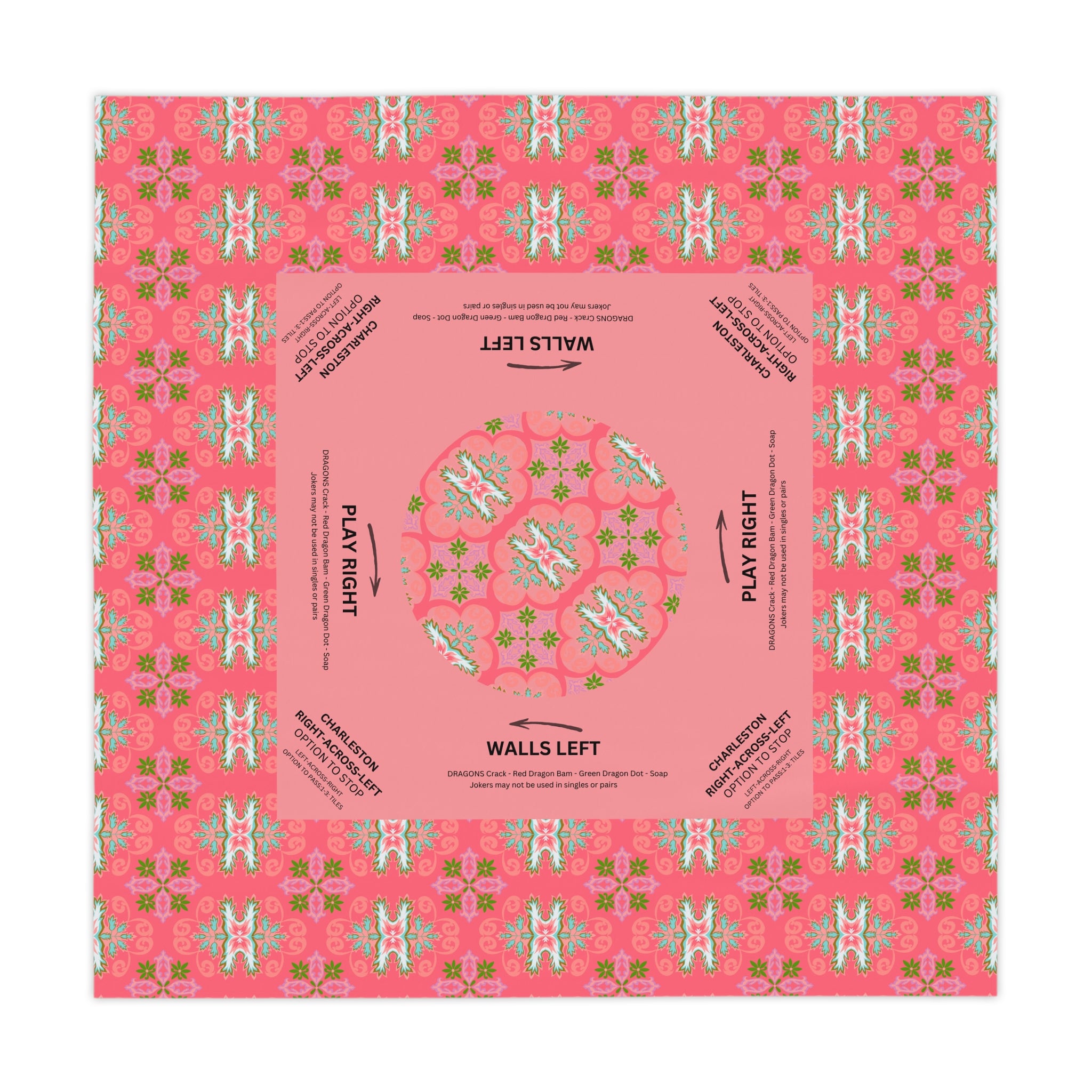 MAHJONG Tablecloth Colony Coral