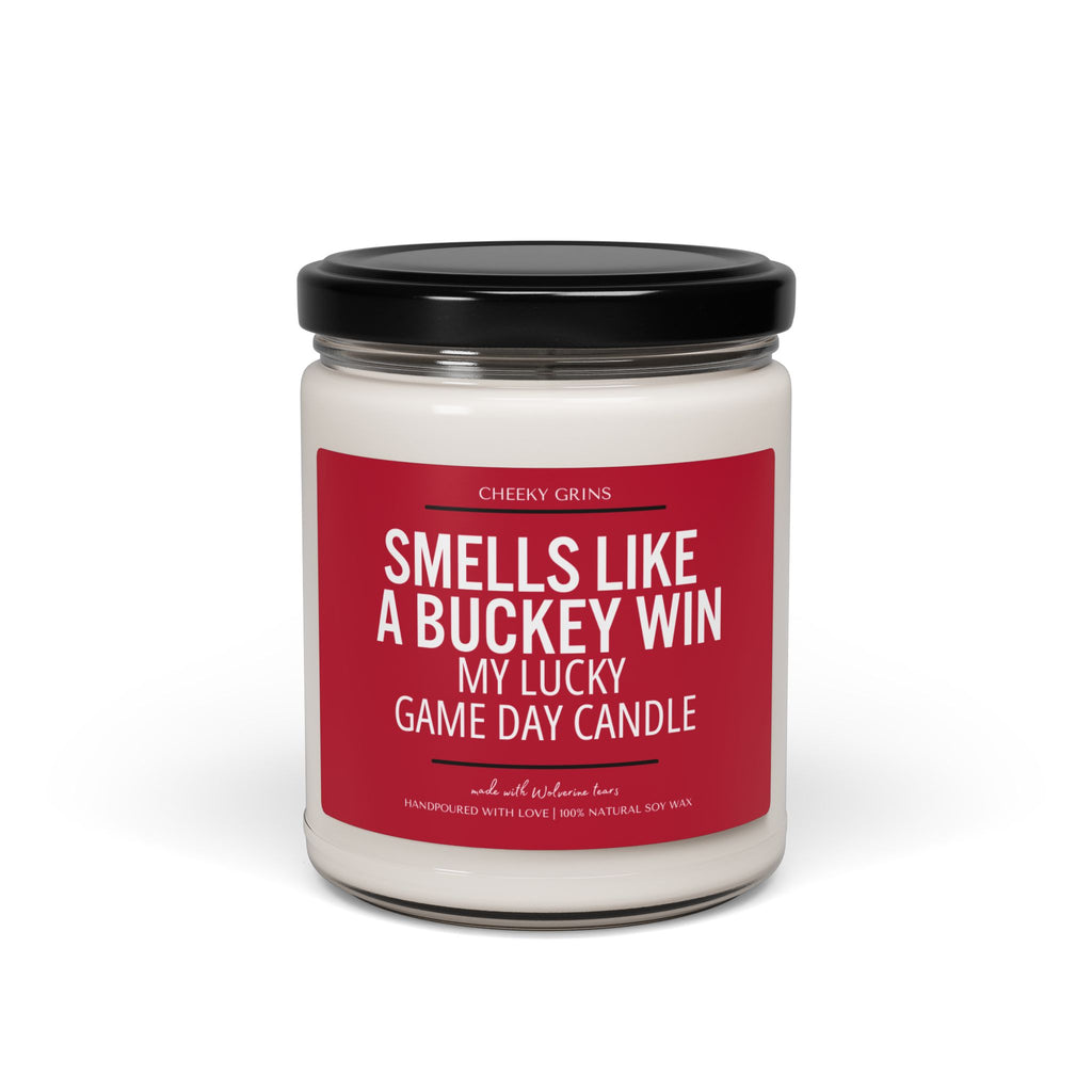 Smells Like a Buckeye Win, Soy Wax Candle, My Lucky Gameday Candle, Saturday Football