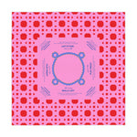 Red Pink Rattan Mahjong Tablecloth, Game Night Hostess Gift 55x55, Palm Beach Vibe, Mahj, with instrucitons,Table Cover, Home Decor