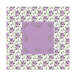 Mahjong Tablecloth, Purple Eggs, Easter Game Night Hostess Gift, Floral Lattice Pattern 55x55, Beginner Friendly Instructions, Table Cover