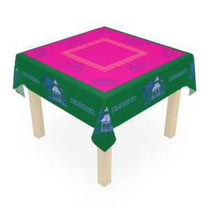 Blue Pagoda Tablecloth, Grandmillennial Table Cover, Hostess Gift, Charleston Rules, Beginner Instructions
