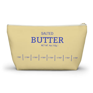 Stick of Butter Jewelry Pouch, Yellow Funny Gift for Foodie Chief, Cooks, Hostess, Pencil Case, Cooking Utensil Bag