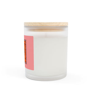 Cupid Champagne Frosted Glass Candle, 11oz, Love Candle, Valentine's Day, Engagement, Bride to Be, Lovers