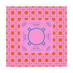 Pink Rattan Mahjong Tablecloth, Game Night Hostess Gift 55x55, Blue Pink Palm Beach Vibe, Mahj, with instrucitons,Table Cover, Home Decor