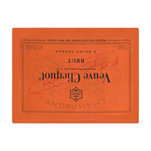 Veuve Clicquot Velveteen Plush Blanket, Old Money, Sporty Rich, Champagne Problems, 50 x 60