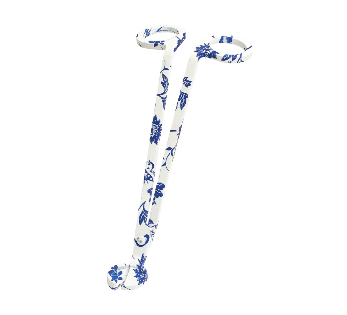 Blue and White Floral Wick Scissors