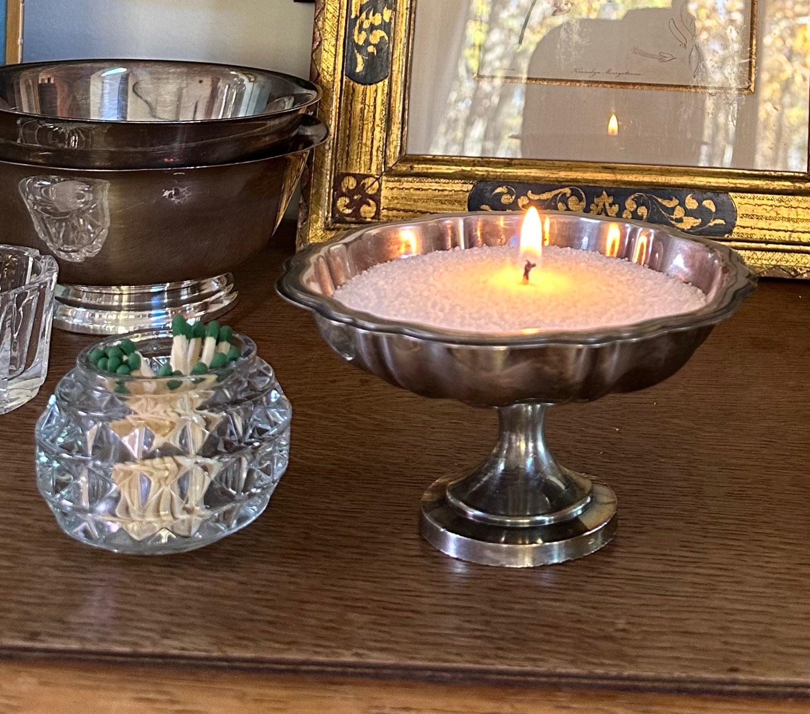 Silver Plate Pedestal Dish