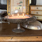Silverplate Oval Pedestal Dish with Lid