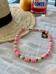 Pink, Lime Green, & Pearl