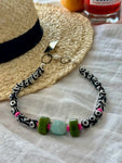 Statement Necklace Amazonite & Green Jade